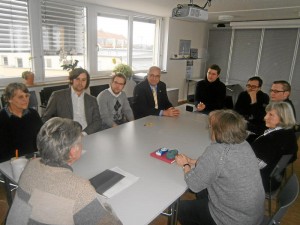 Die »Jungen Liberalen« zu Besuch bei andersWOHNEN