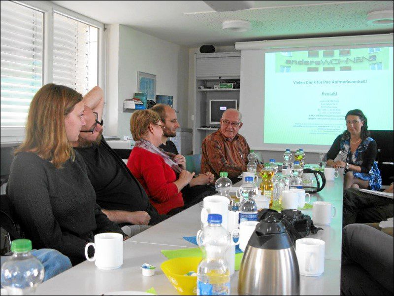 Präsentation für die Besuchergruppe vom »Netzwerk Leipziger Freiheit« (Foto: Gora Ghosh)